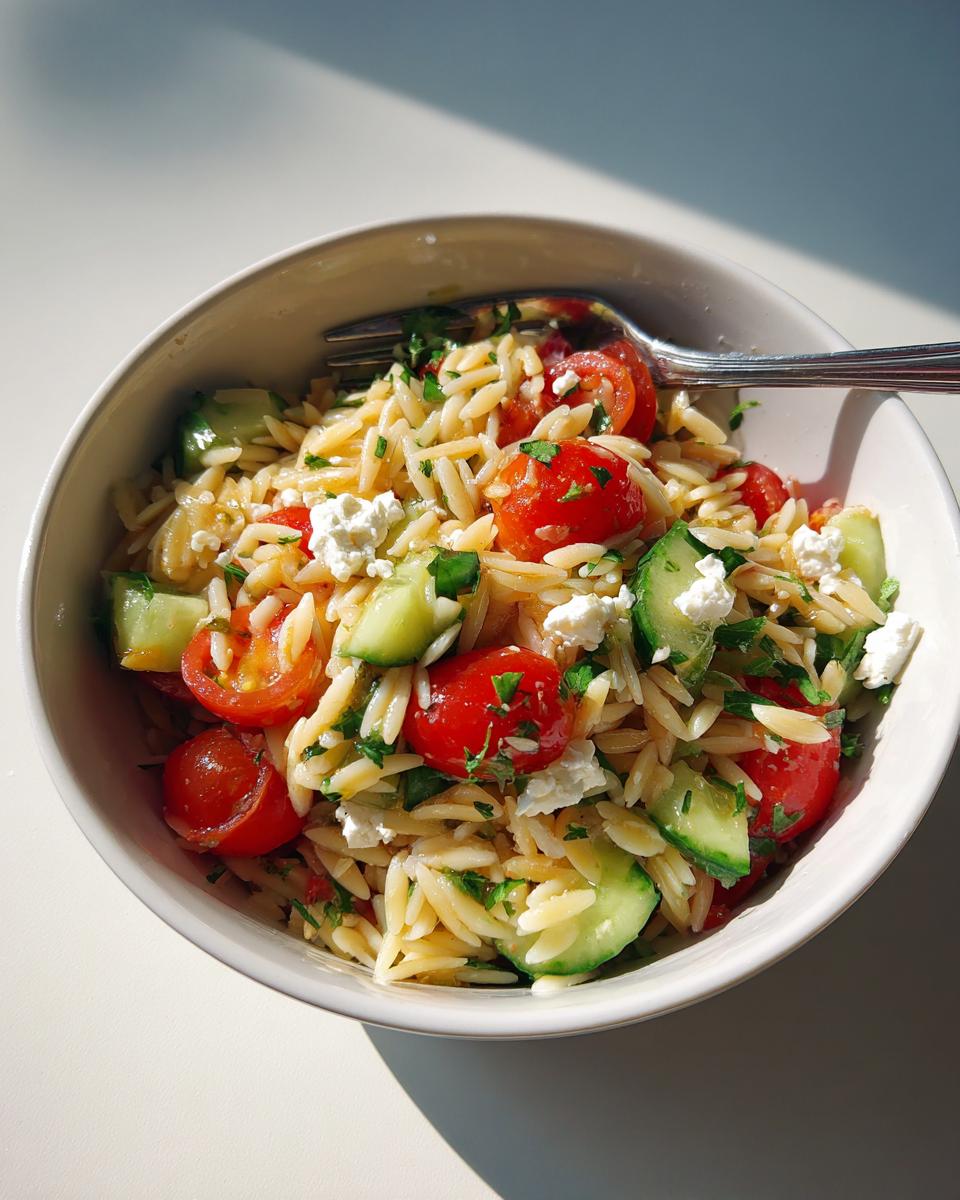 Greek Orzo Pasta Salad - detail 4