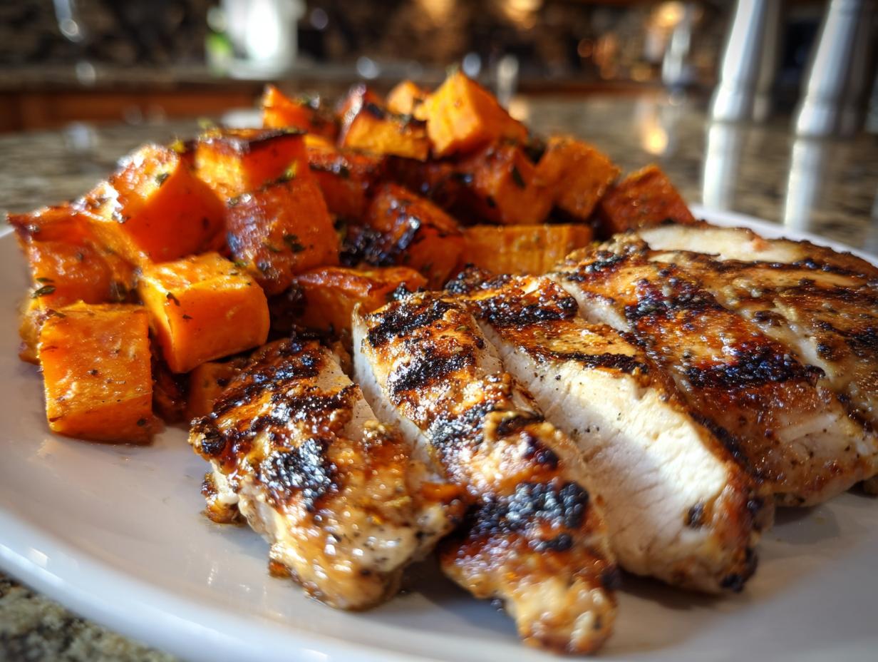 Flavor-Packed Grilled Chicken & Sweet Potato Bowl in 35 Mins