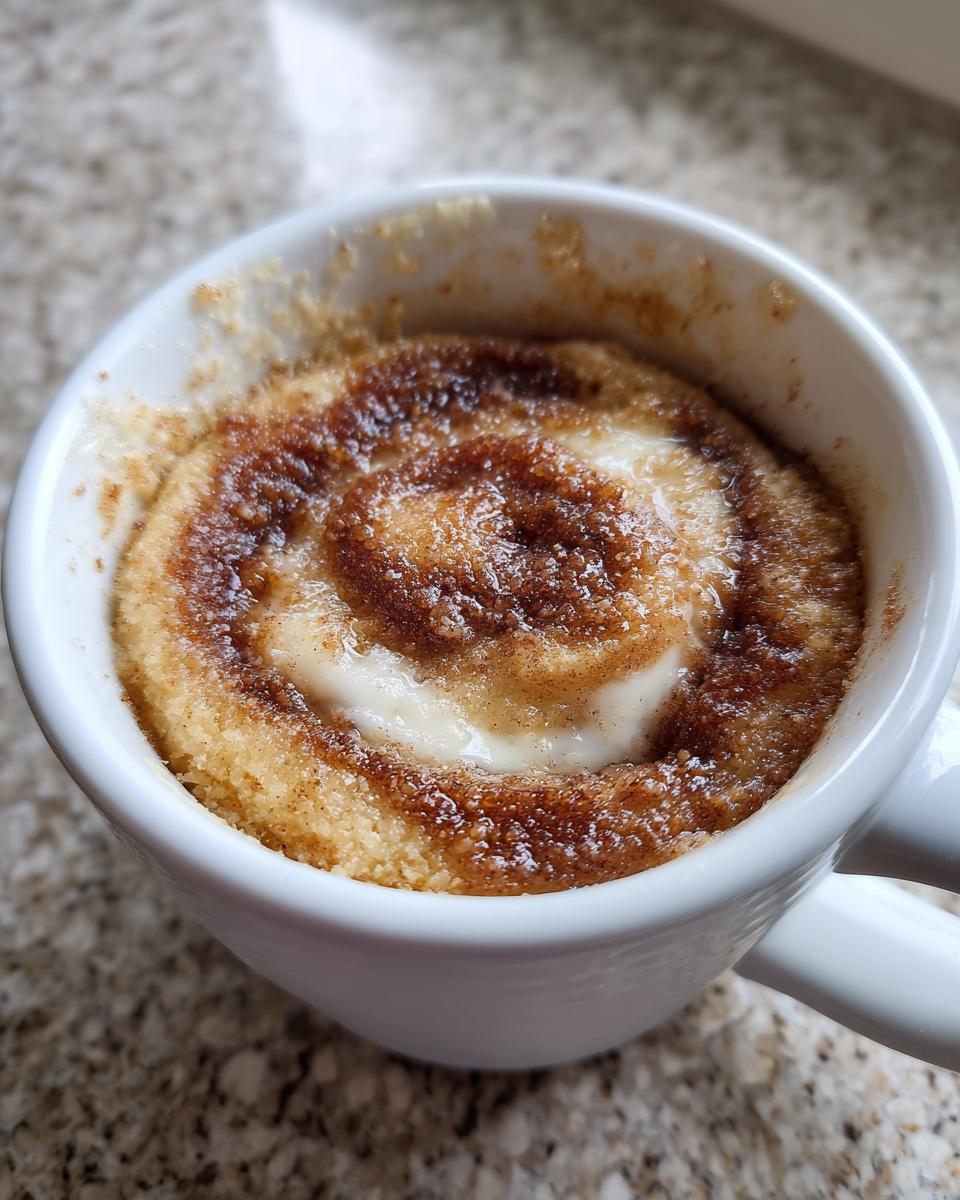 Healthy 5-Ingredient Cinnamon Roll In A Mug - detail 1