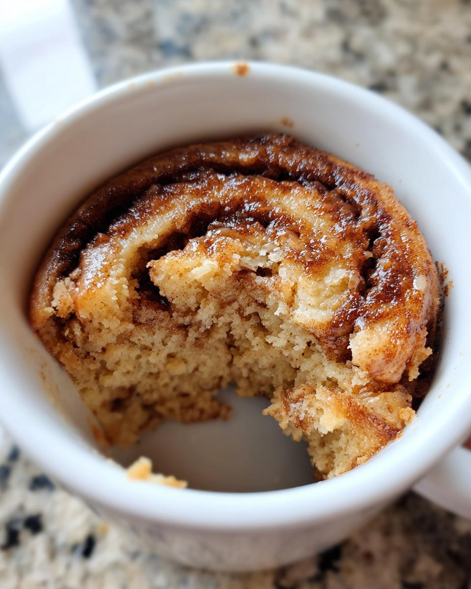 Healthy 5-Ingredient Cinnamon Roll In A Mug - detail 2
