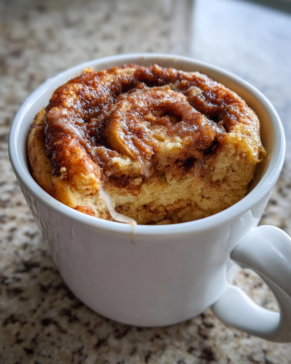 Healthy 5-Ingredient Cinnamon Roll In A Mug - detail 3