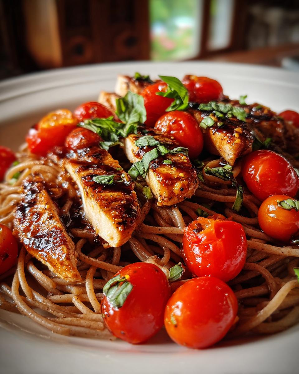 Healthy Bruschetta Chicken Pasta for a Nutritious Meal - detail 1