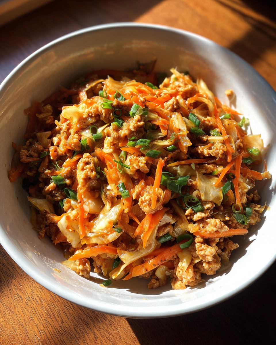 Healthy Egg Roll in a Bowl - detail 1