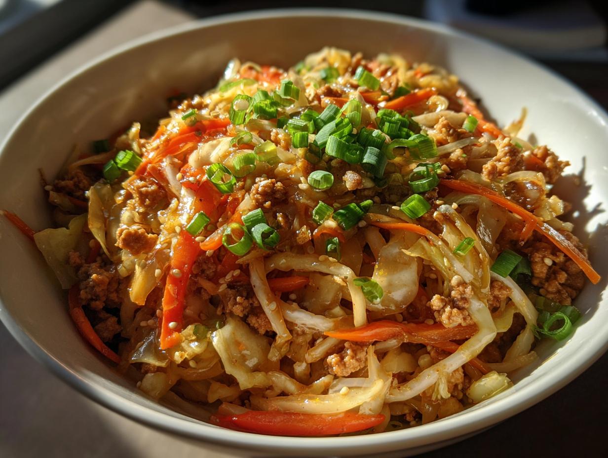 25-Minute Healthy Egg Roll in a Bowl – A Flavor Explosion!
