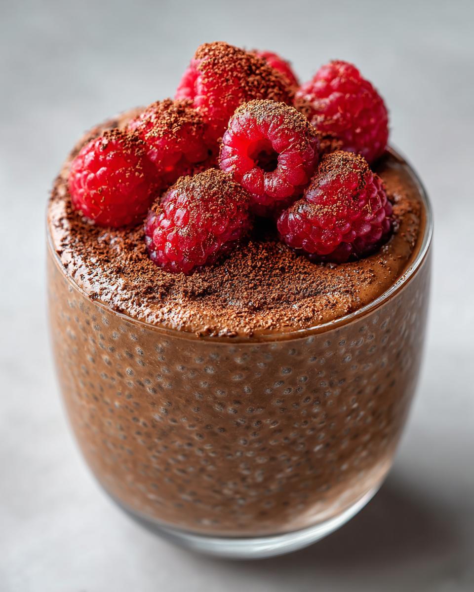High Protein Chocolate Chia Seed Pudding - detail 2