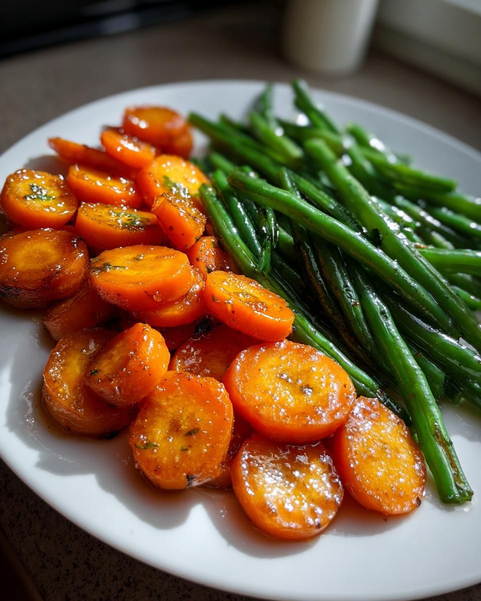 Honey Glazed Carrots & Green Beans - detail 1