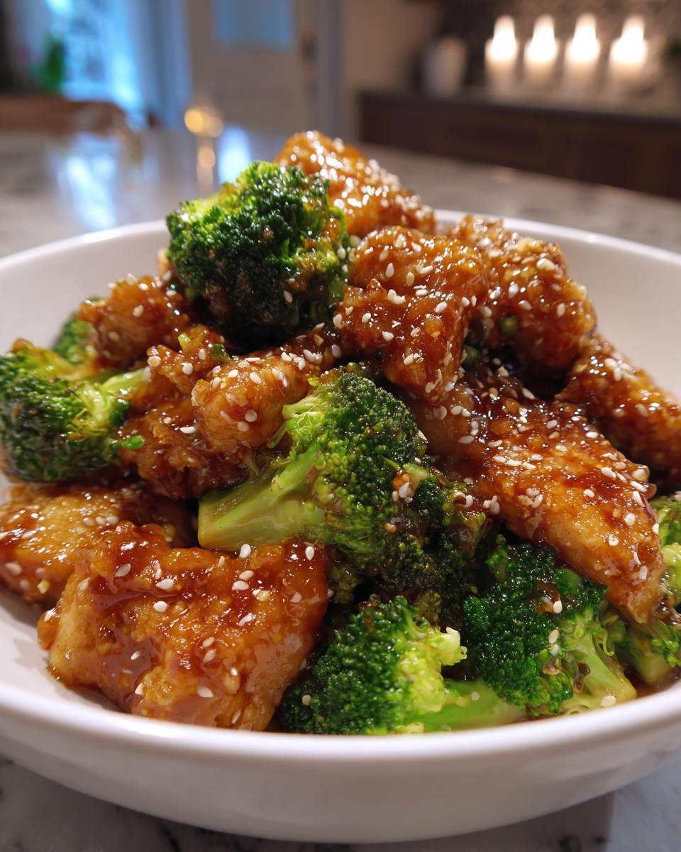 Honey Sesame Chicken and Broccoli - detail 1