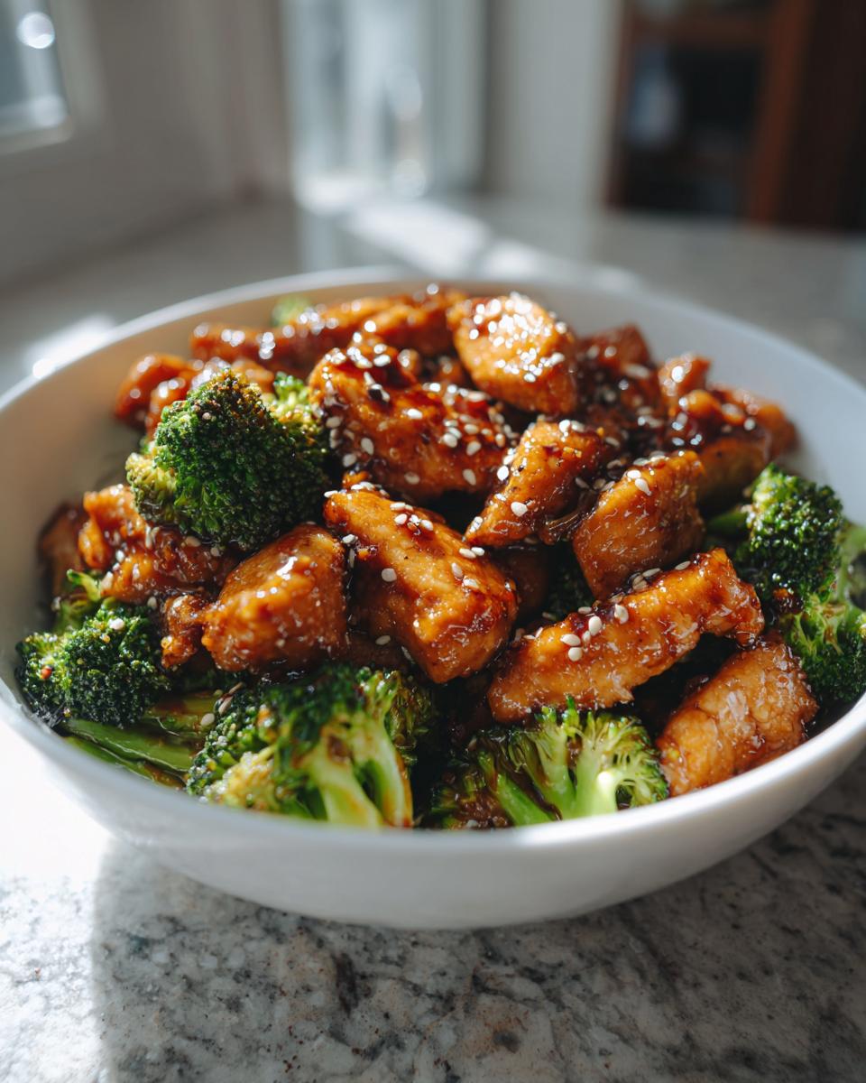 Honey Sesame Chicken and Broccoli - detail 2