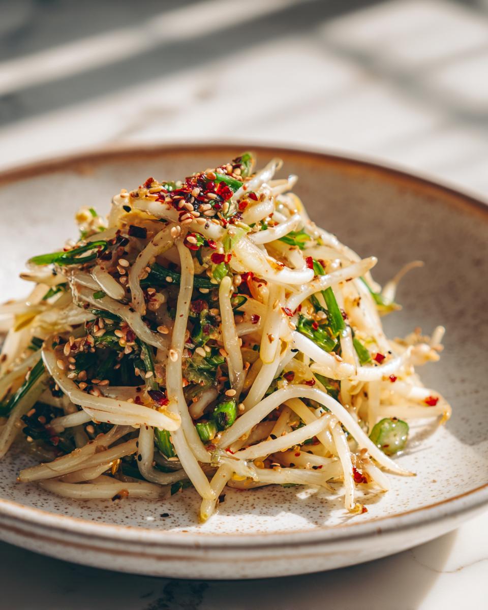 Korean Bean Sprout Salad - detail 1