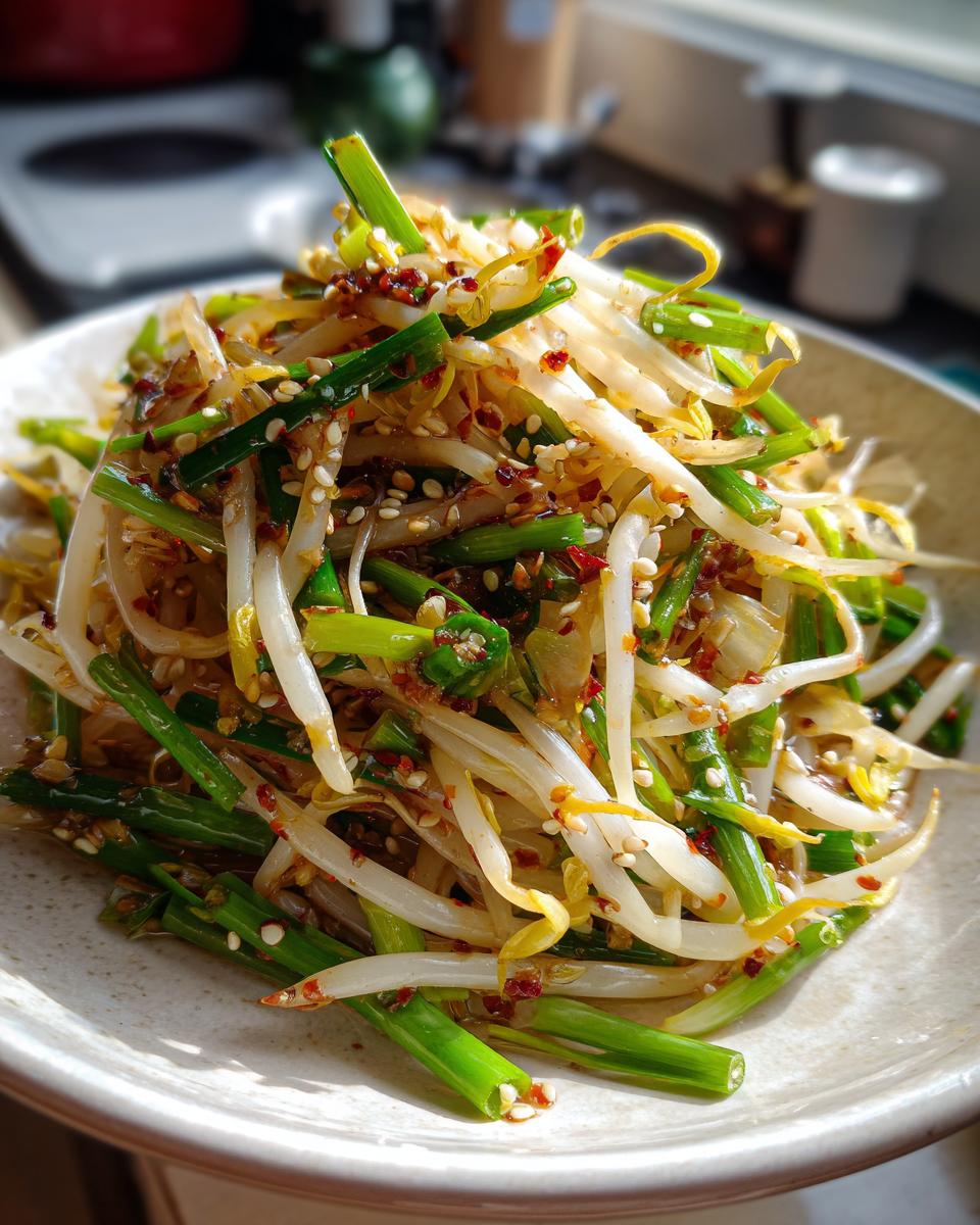 Korean Bean Sprout Salad - detail 5