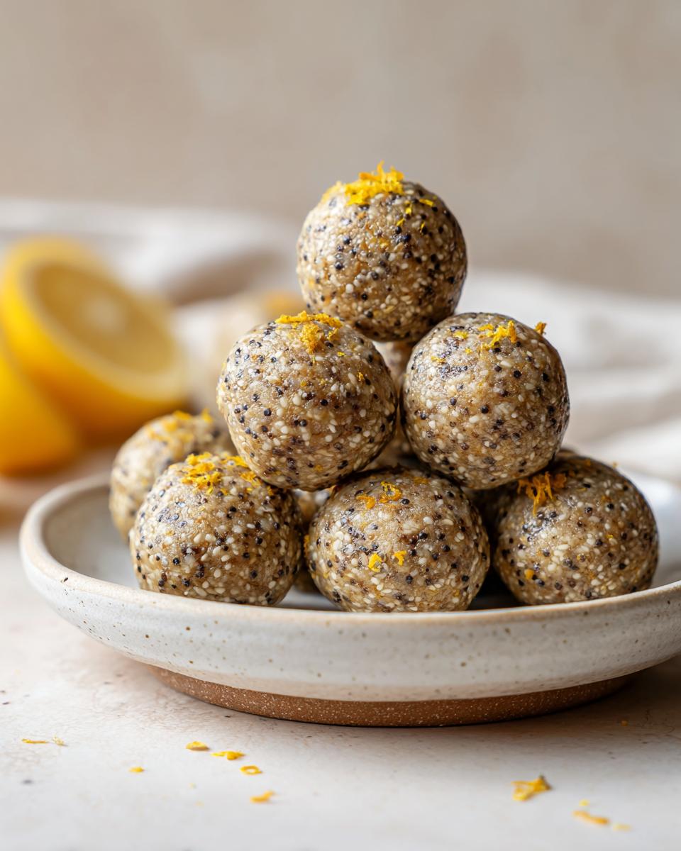Lemon Poppy Seed Energy Bites - detail 1