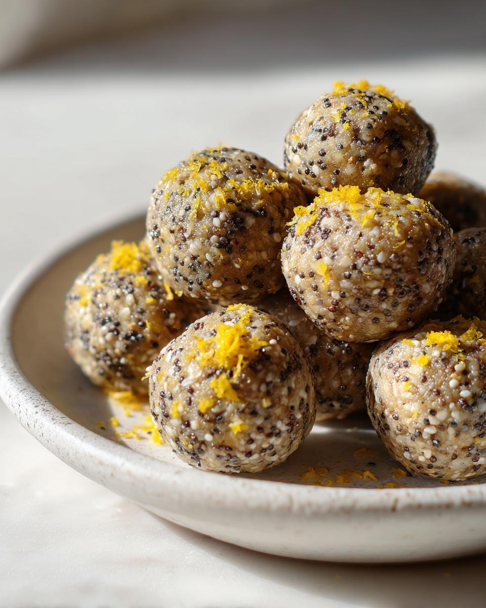 Lemon Poppy Seed Energy Bites - detail 2