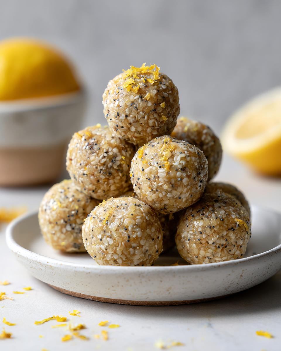Lemon Poppy Seed Energy Bites - detail 3