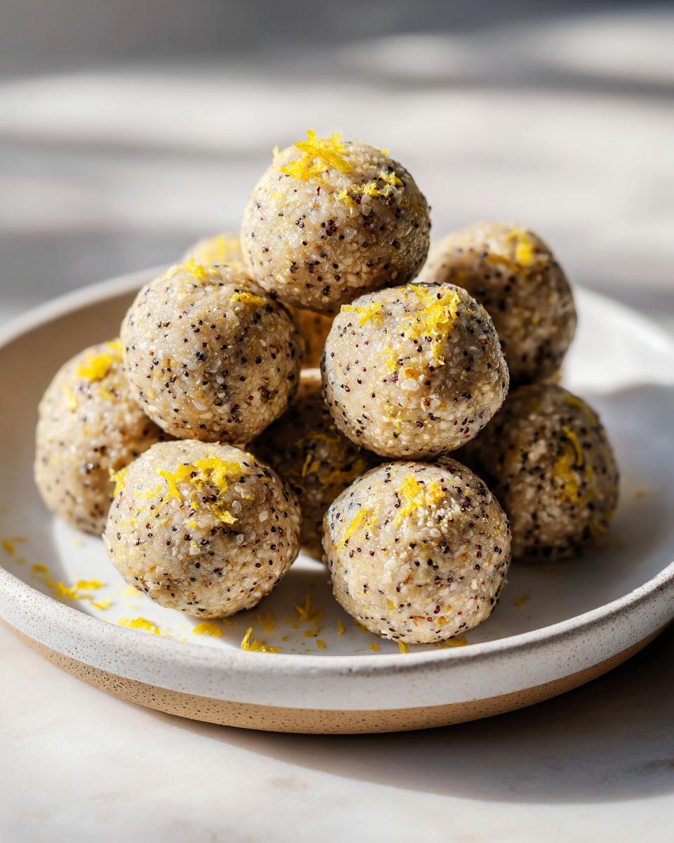 Lemon Poppy Seed Energy Bites - detail 4
