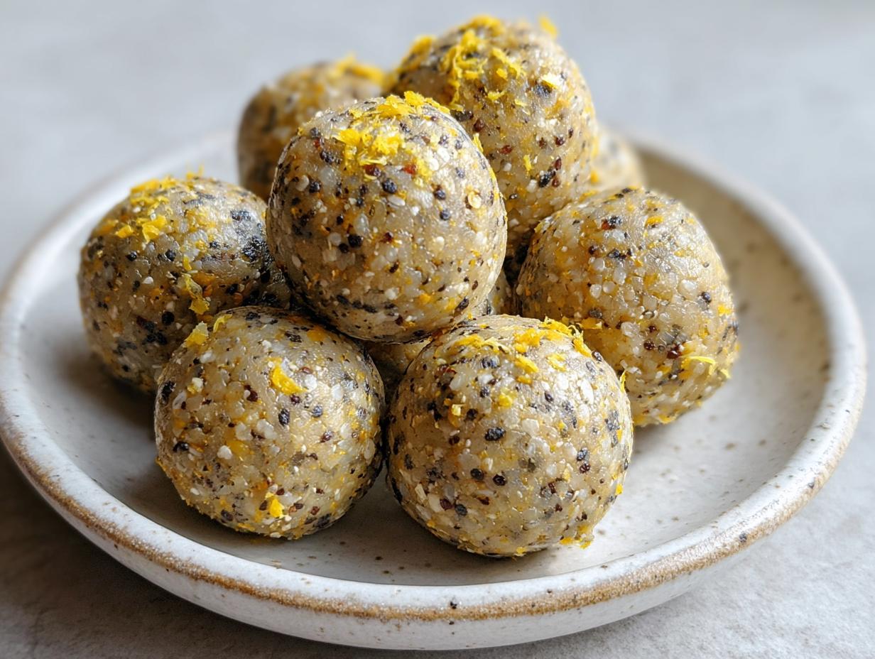 Lemon Poppy Seed Energy Bites: 7-Ingredient Bliss You’ll Crave