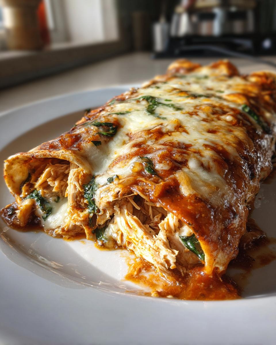 Low-calorie Healthy Chicken Enchiladas - detail 5