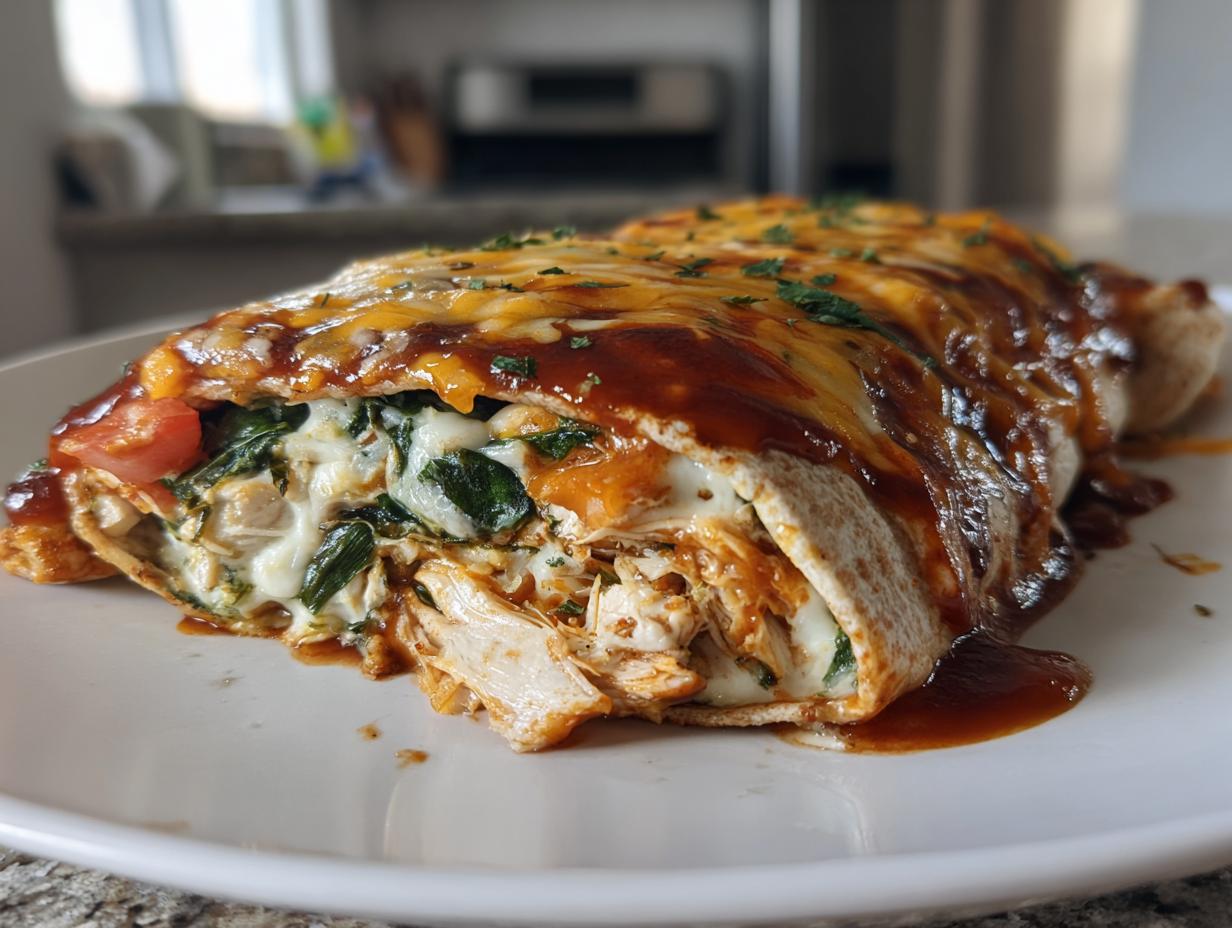 22g Protein Low-Calorie Healthy Chicken Enchiladas in 35 Minutes