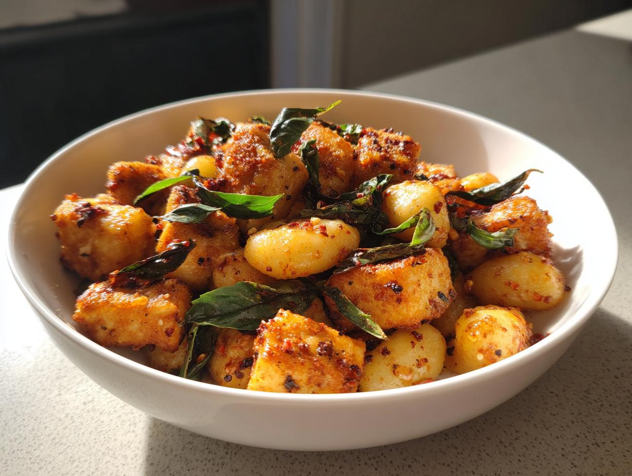 Irresistible Marry Me Crispy Tofu with Gnocchi in 40 Mins