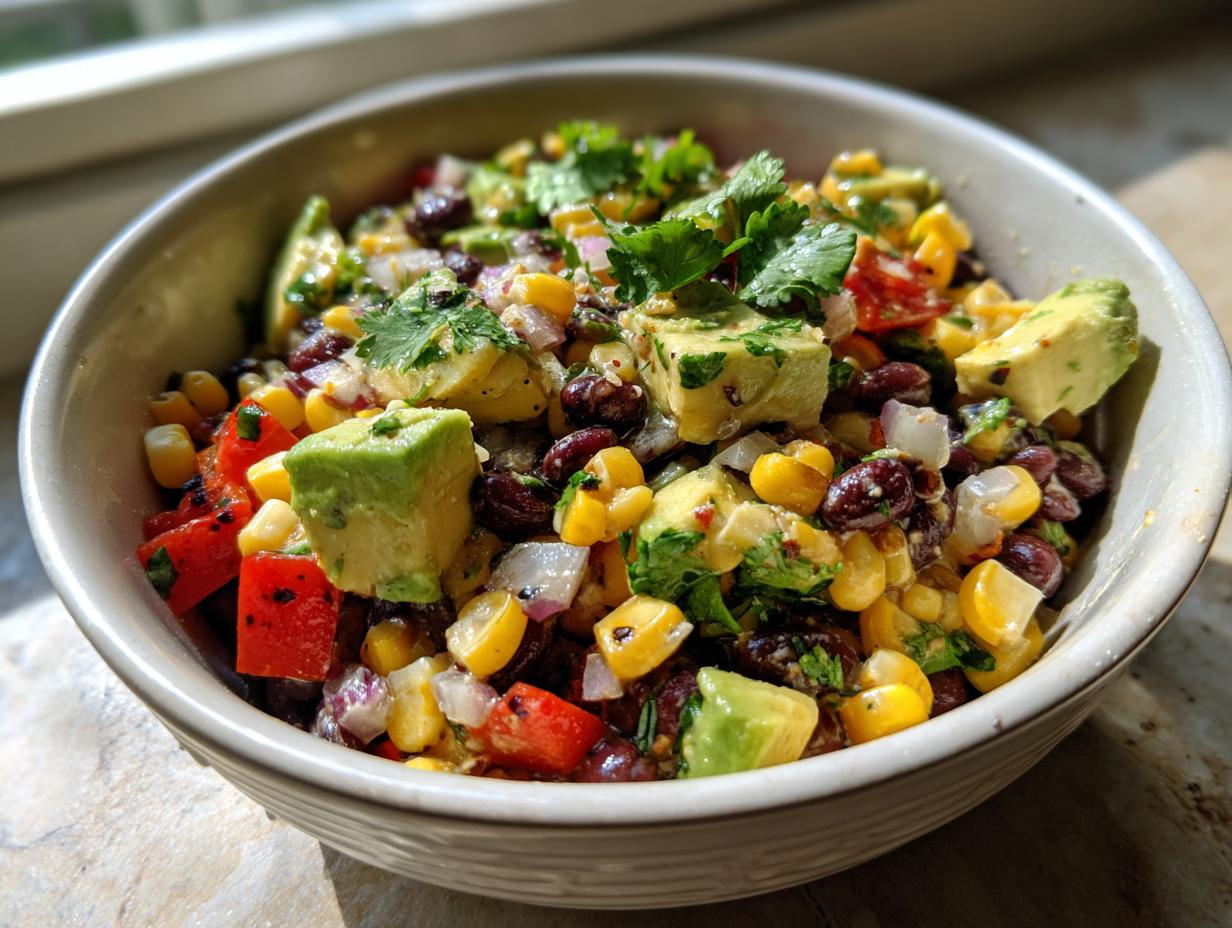 Vibrant Mexican Black Bean and Corn Salad in Just 15 Minutes