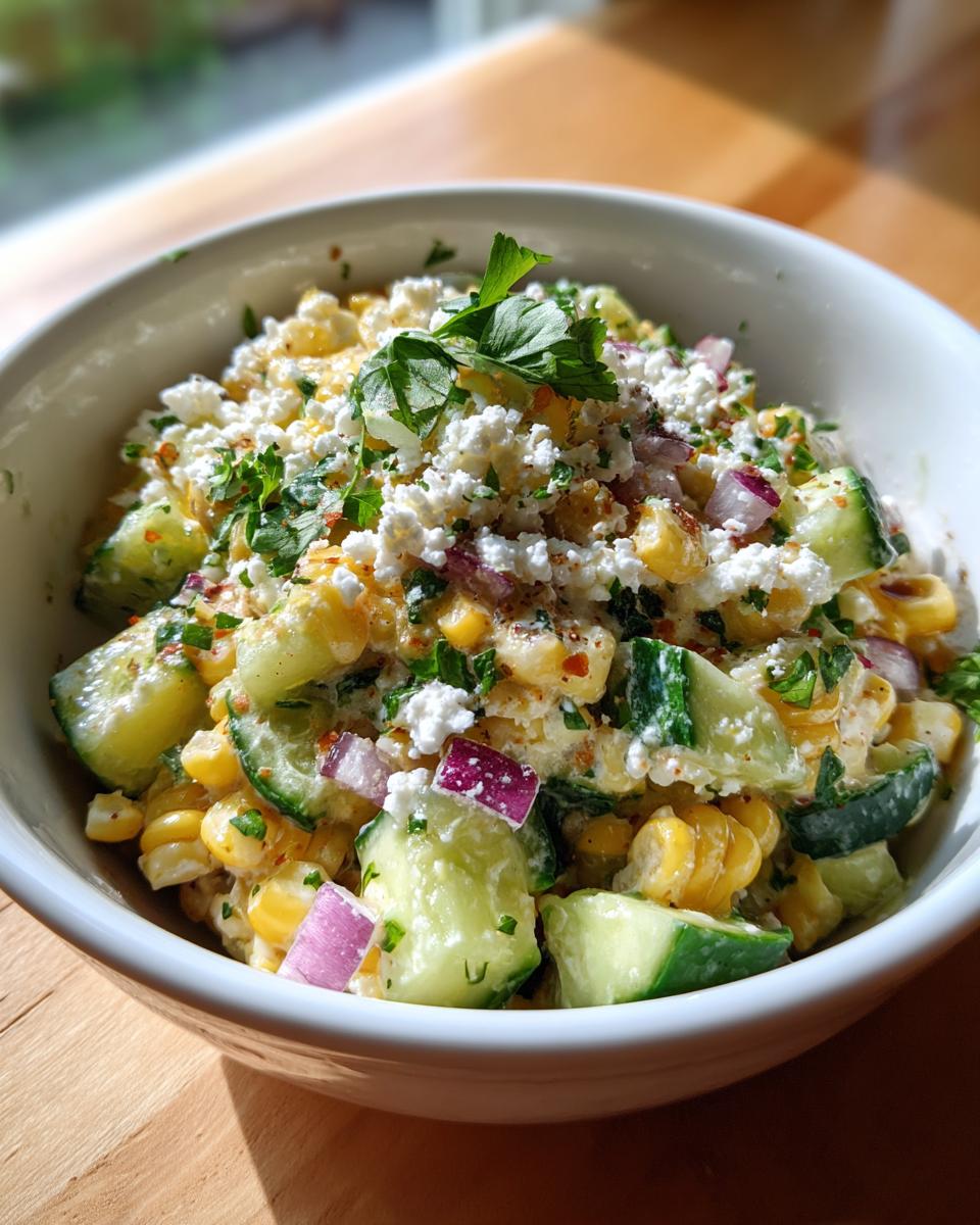 Mexican Cucumber Salad with Street Corn - detail 3
