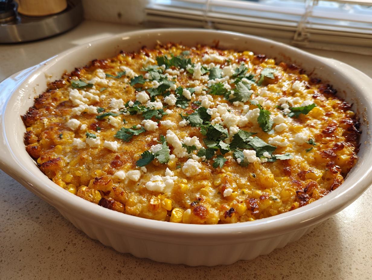 Mexican Street Corn Casserole: 5-Star Creamy Comfort Food!