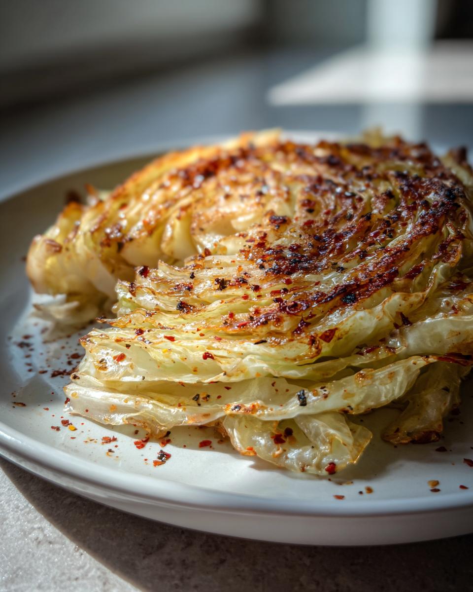 Oven Roasted Garlic Cabbage Steaks - detail 1