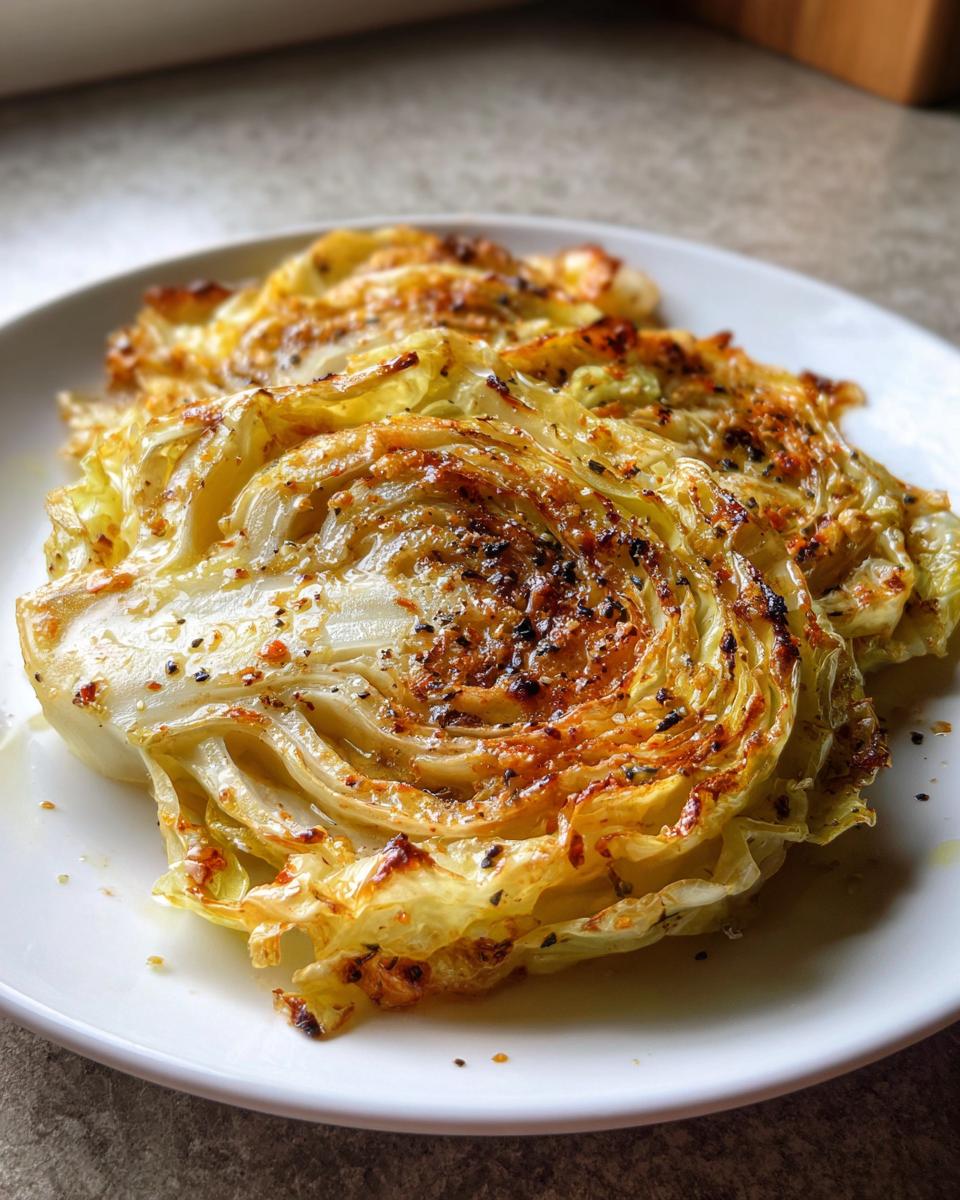 Oven Roasted Garlic Cabbage Steaks - detail 3