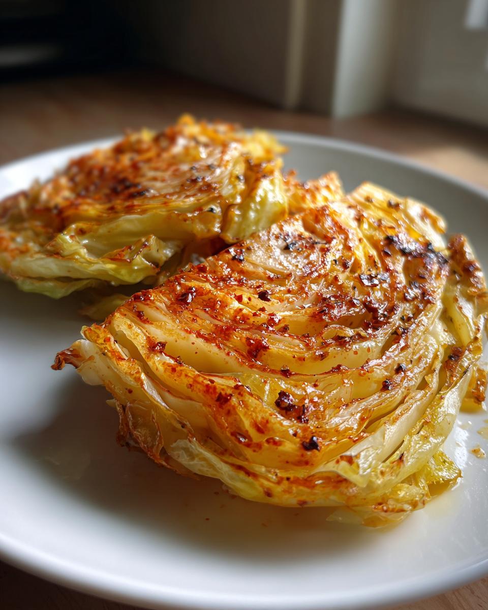 Oven Roasted Garlic Cabbage Steaks - detail 4