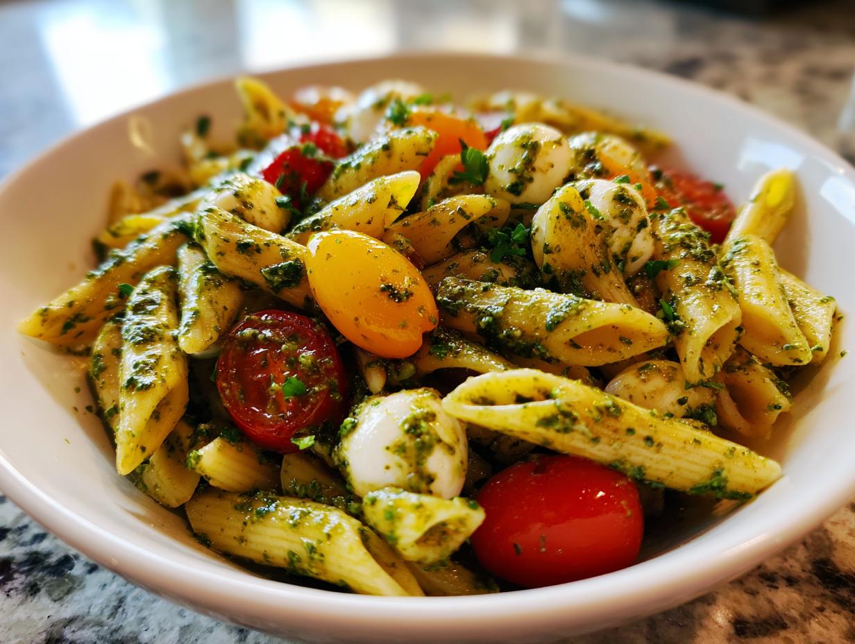 15-Minute Pesto Pasta Salad Recipe: Irresistibly Fresh & Easy