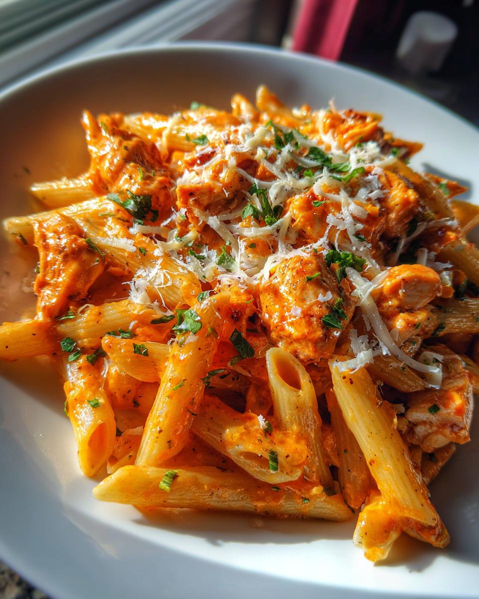 Simple One-Pot Buffalo Chicken Pasta - detail 3