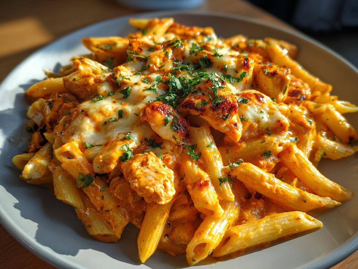 30-Minute Simple One-Pot Buffalo Chicken Pasta Magic