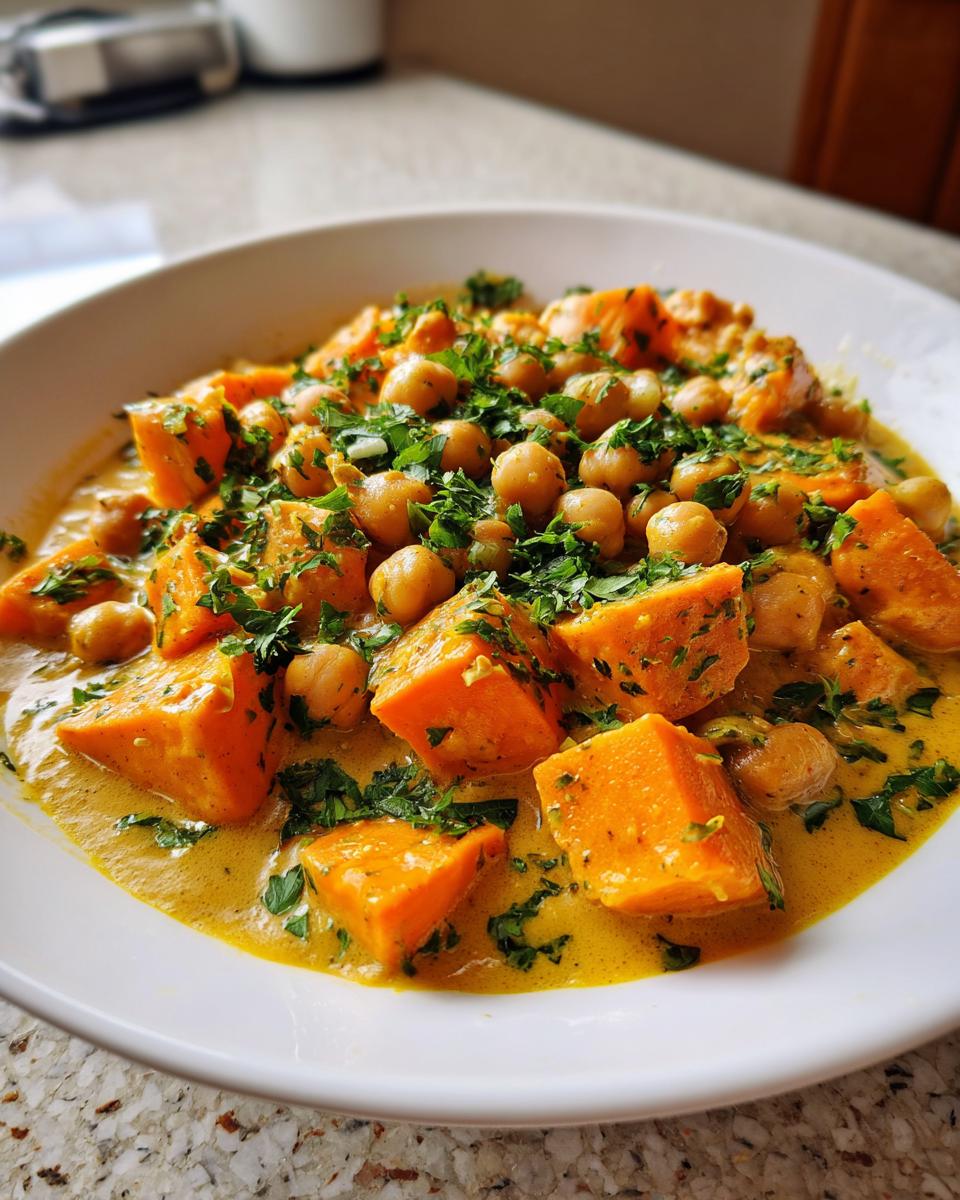 Sweet Potato and Chickpea Curry - detail 1