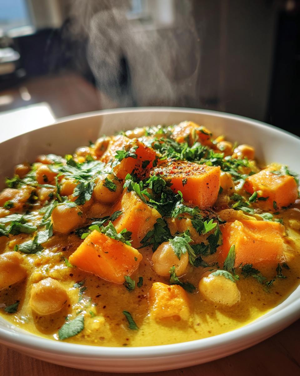 Sweet Potato and Chickpea Curry - detail 2