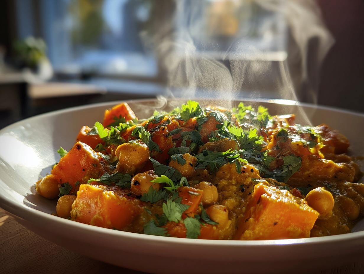 Unforgettable Sweet Potato and Chickpea Curry in 25 Minutes