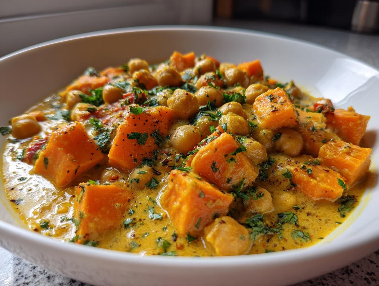 Irresistible 35-Minute Sweet Potato and Chickpea Curry Bliss