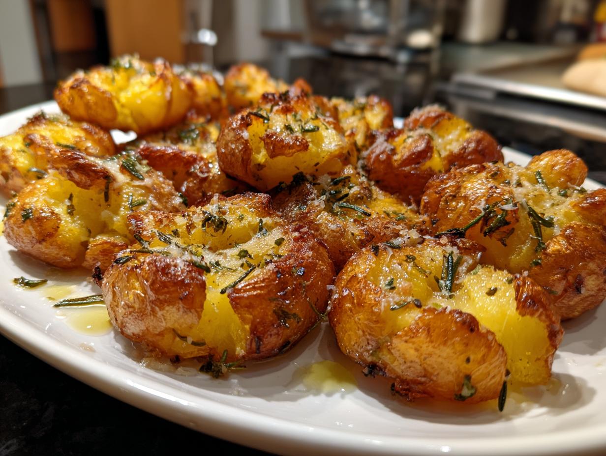 Crispy 15-Minute Smashed Potatoes Recipe – Pure Bliss!