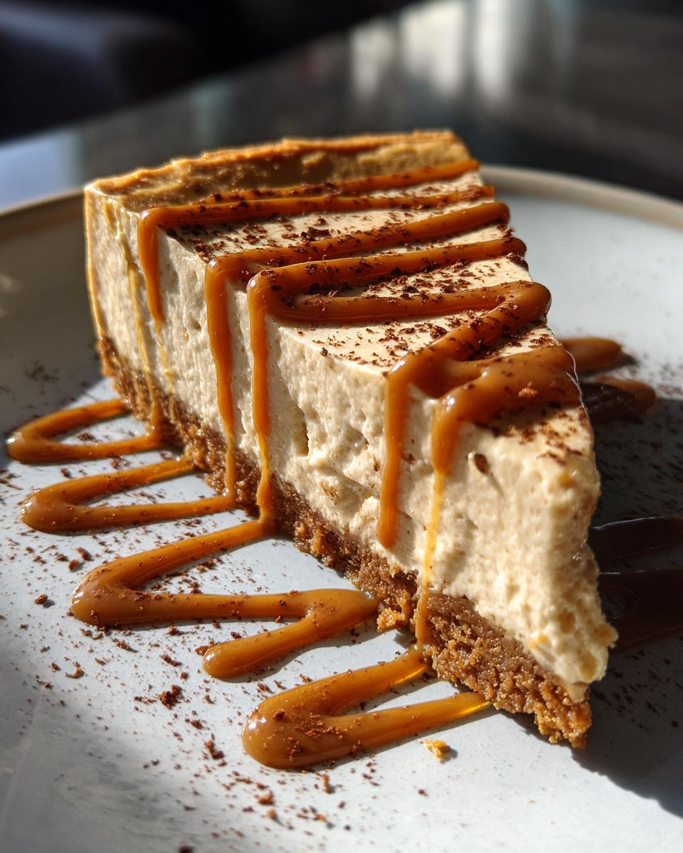 Vegan Biscoff cheesecake - detail 1
