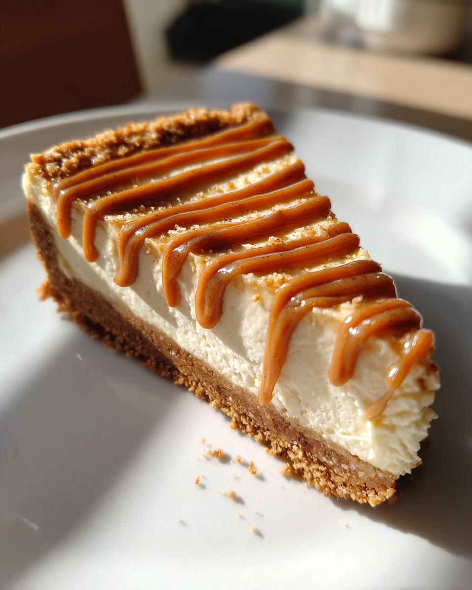 Vegan Biscoff cheesecake - detail 2