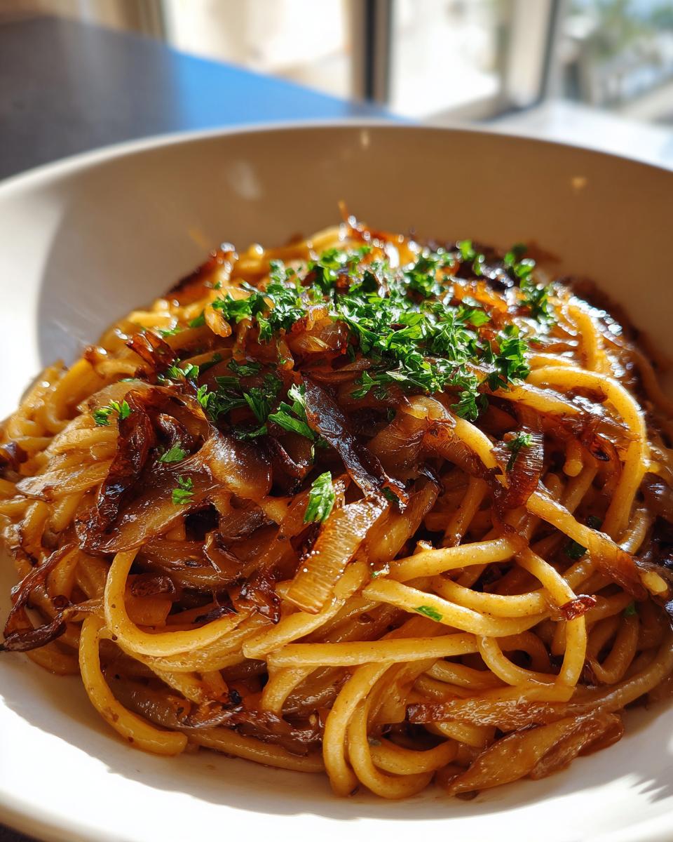 Vegan Caramelized Onion Pasta - detail 1