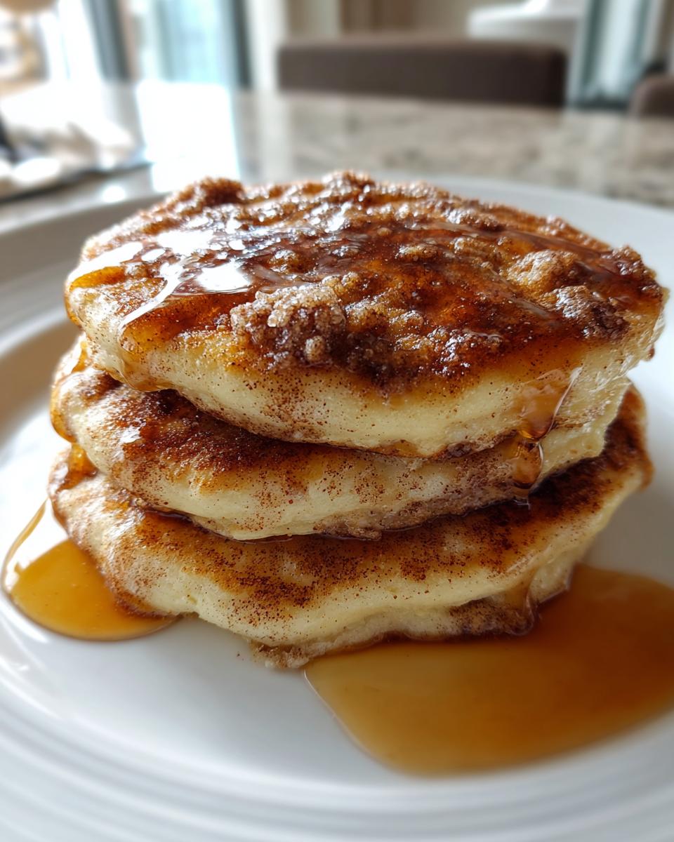 Vegan Cinnamon Roll Pancakes - detail 1