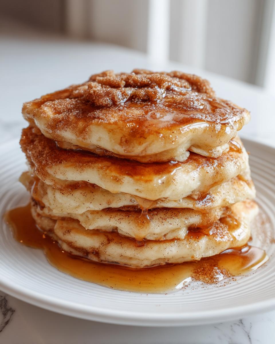 Vegan Cinnamon Roll Pancakes - detail 3