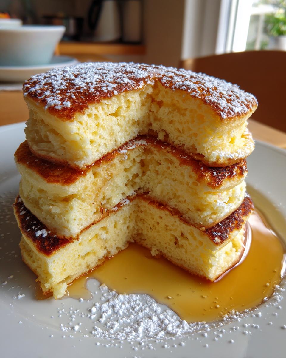 Vegan Japanese Souffle Pancakes - detail 1