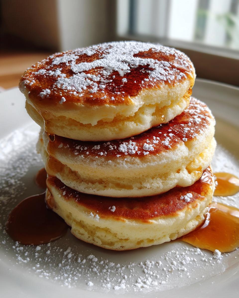 Vegan Japanese Souffle Pancakes - detail 2