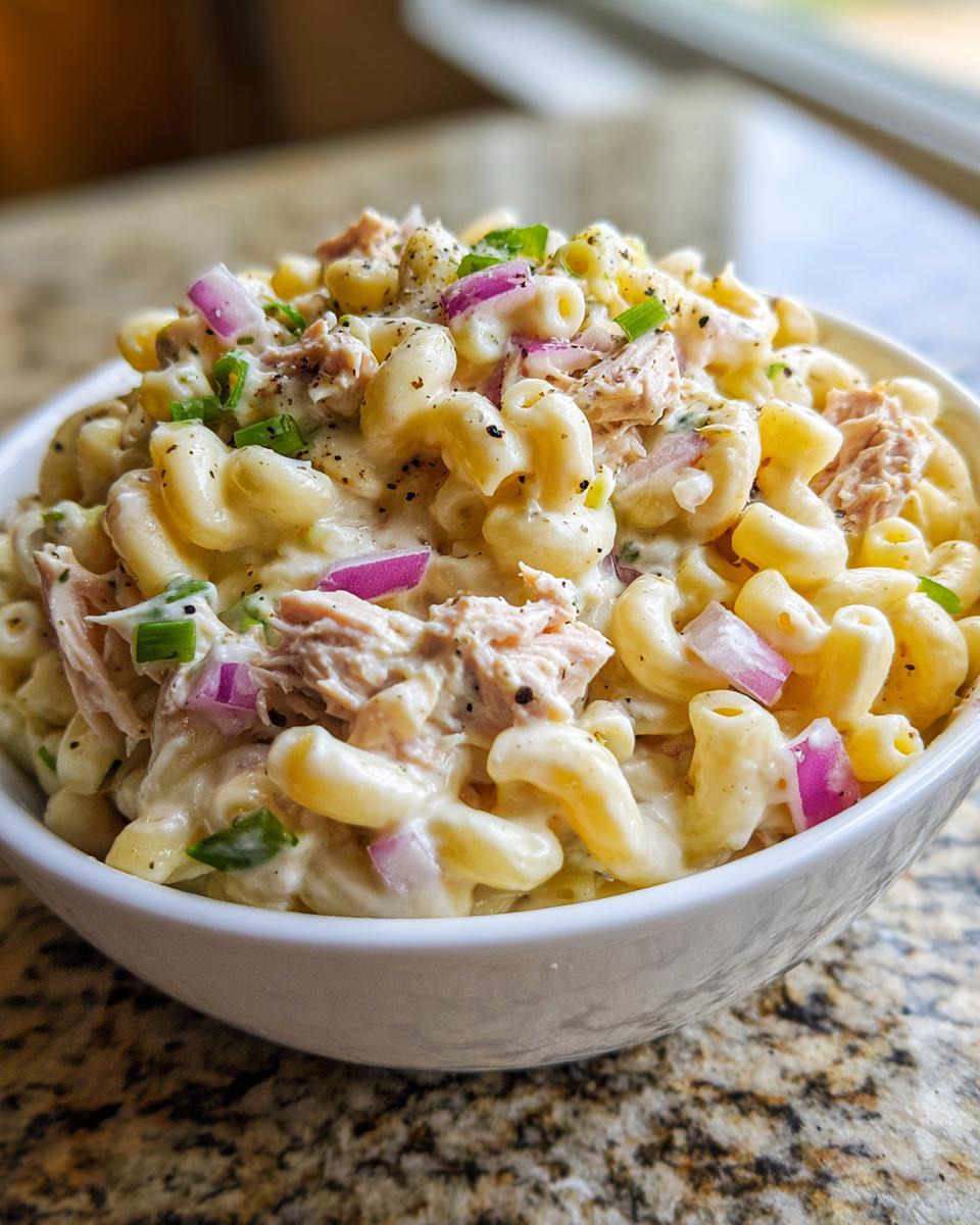 easy tuna macaroni salad - detail 1