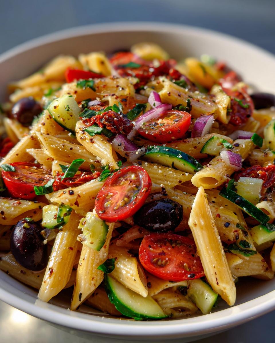 italian pasta salad with 1 secret ingredient - detail 2