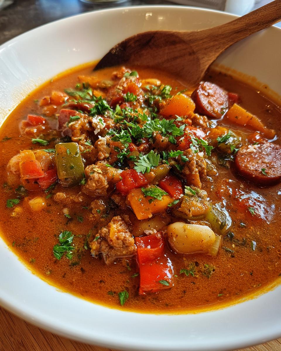 Crockpot Texas Cowboy Stew - detail 2