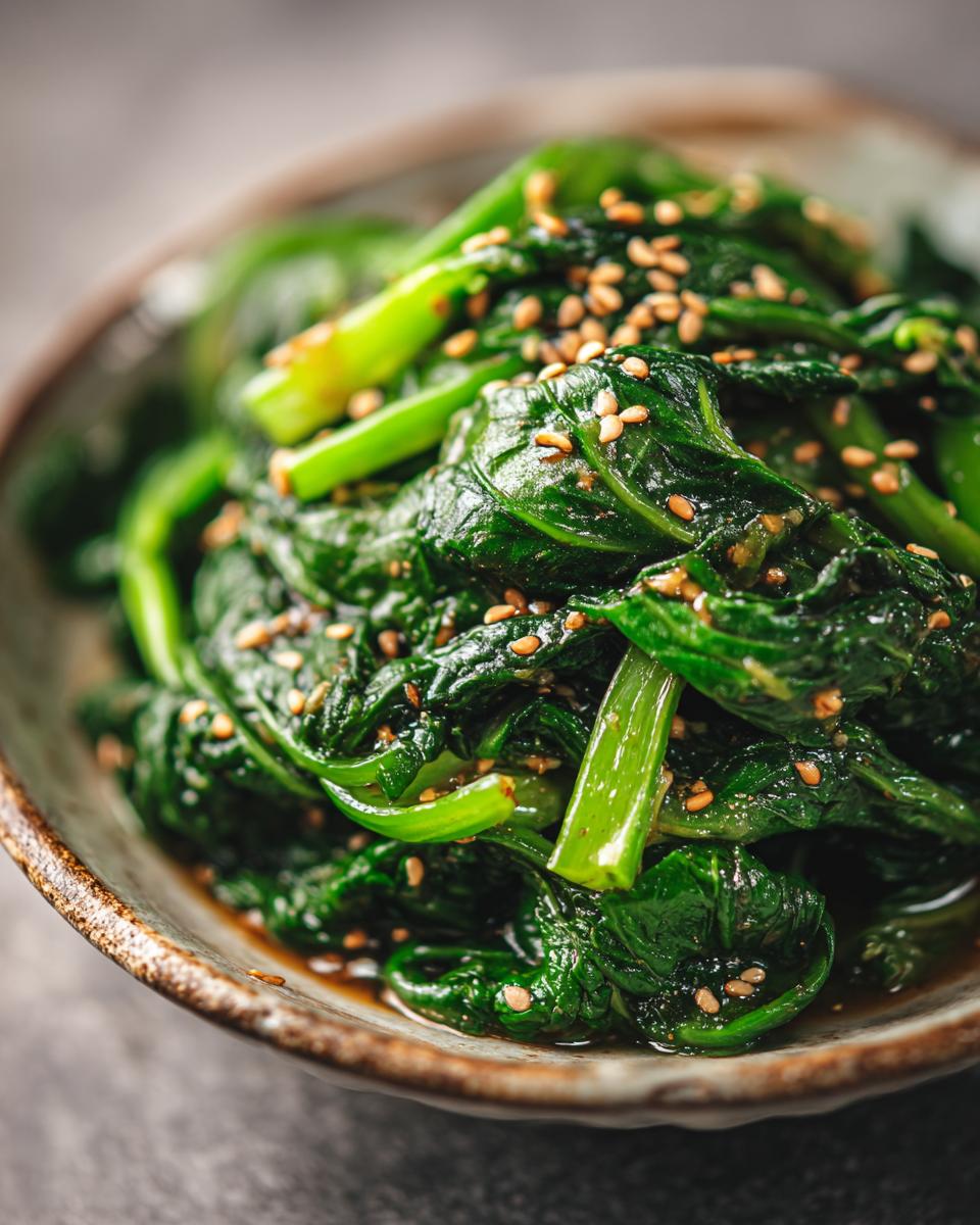 Easy 10-min. Korean Spinach Side Dish - detail 2