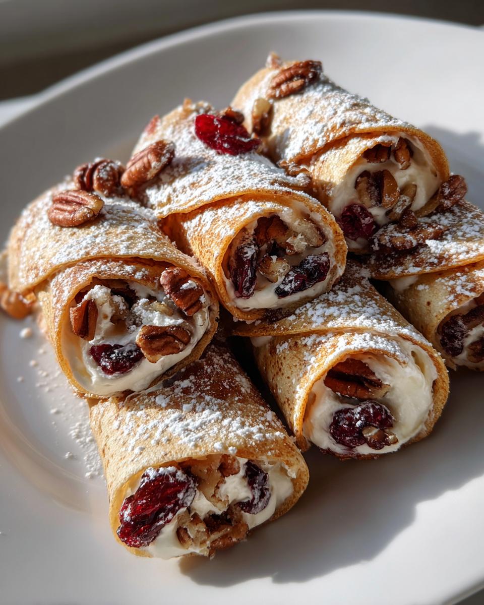 Festive Christmas Cranberry Roll Ups - detail 2