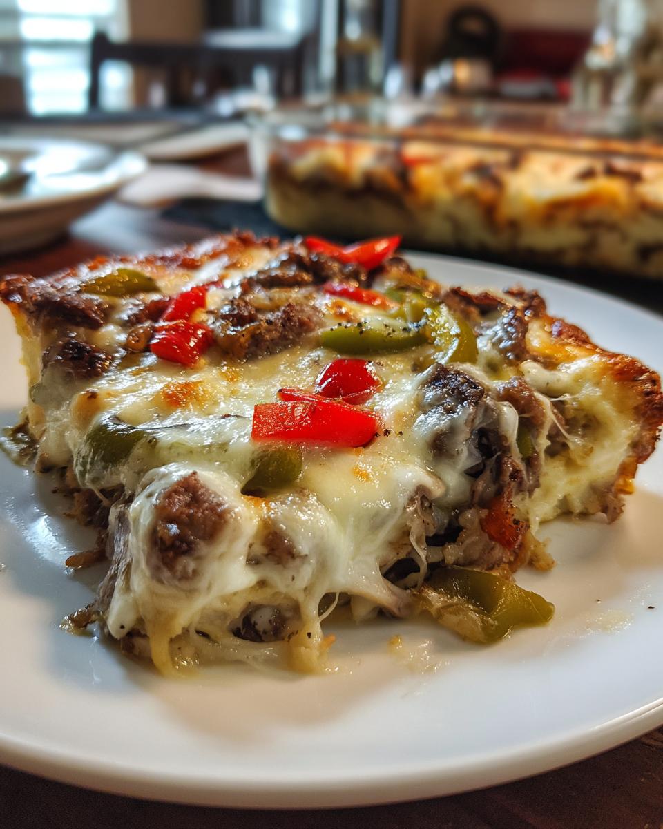 Philly Cheesesteak Casserole - detail 2