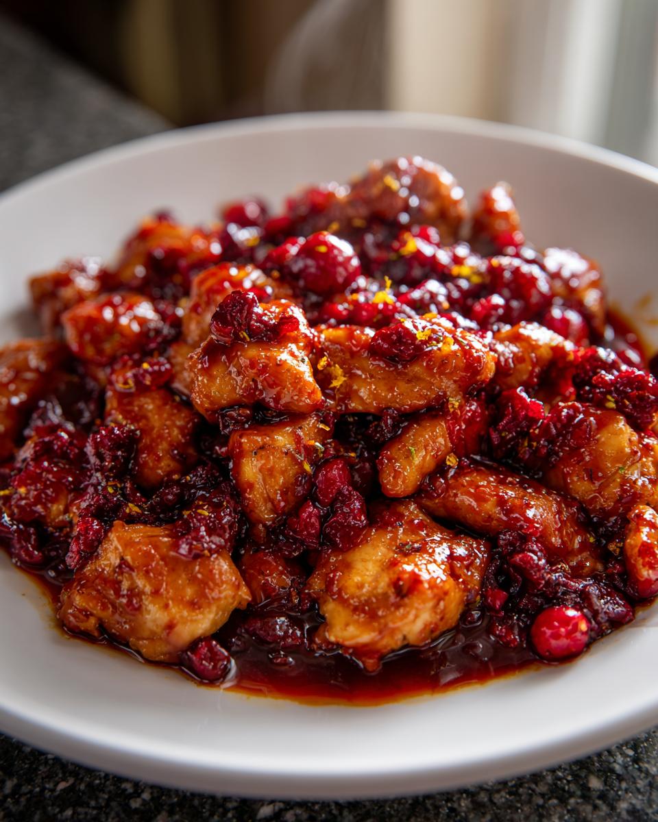 Skillet Cranberry Orange Chicken - detail 2